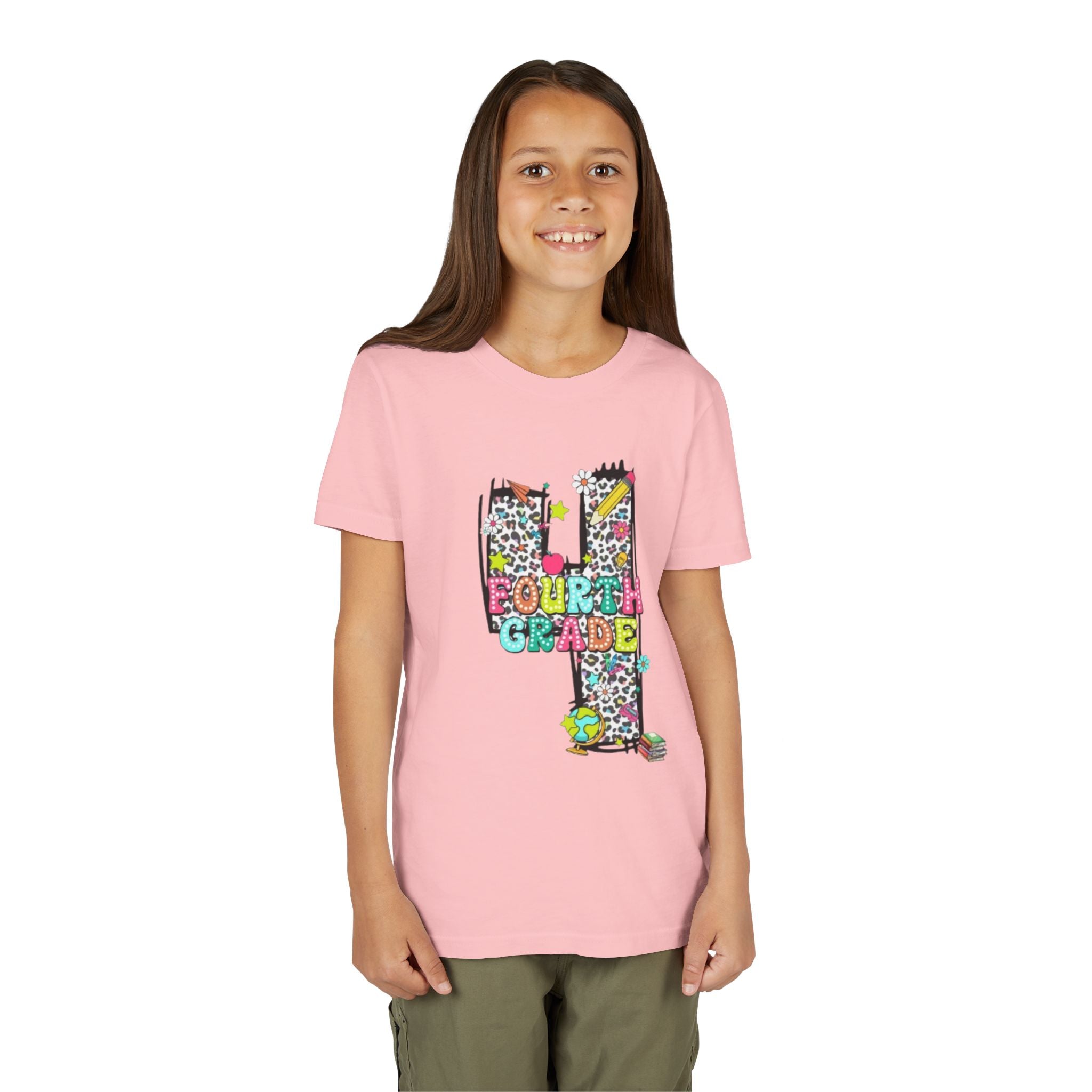 Fourth Grade Kids T‑Shirt | Colorful Number 4 School Shirt for Back to School