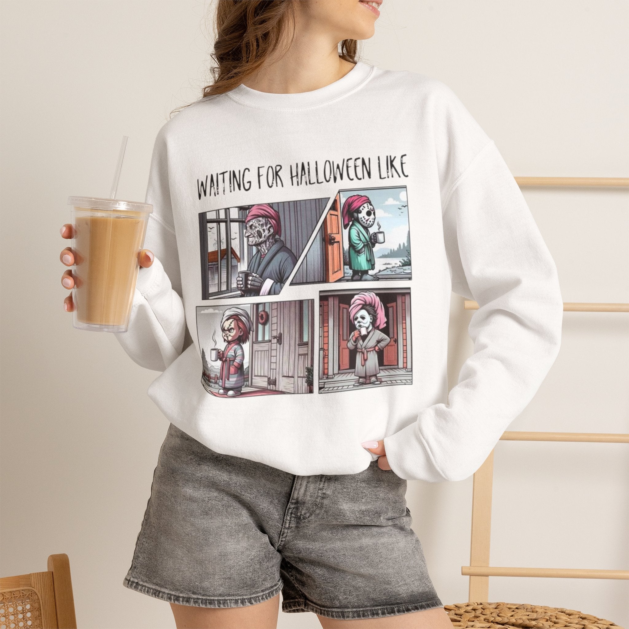 Halloween Waiting Crewneck Sweatshirt