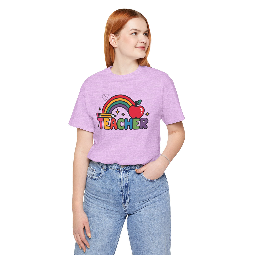 Teacher Rainbow Apple T-Shirt