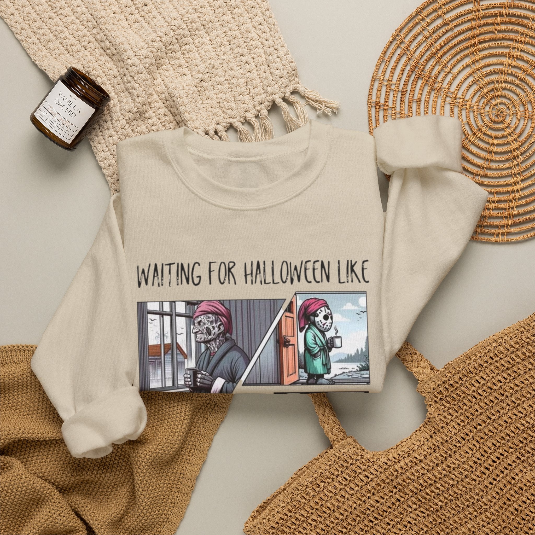 Halloween Waiting Crewneck Sweatshirt