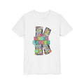 Kindergarten Letter K Youth Tee | Colorful School Kids Back to School Shirt