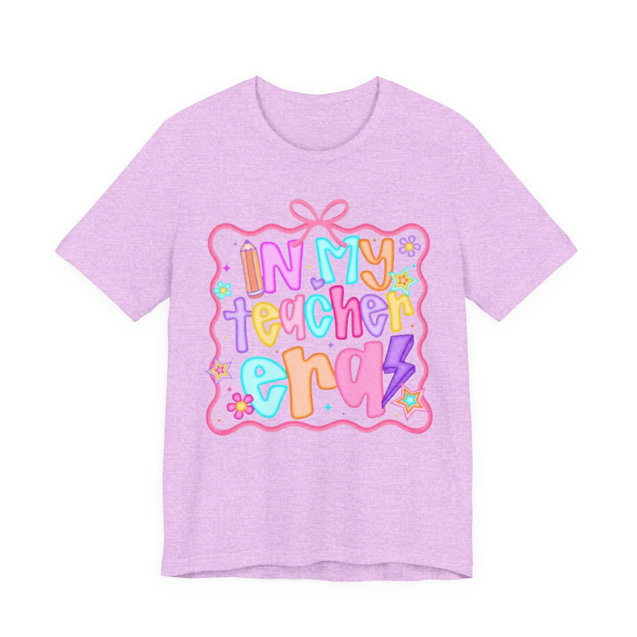 "In My Teacher Era" Colorful Cute Graphic Tee