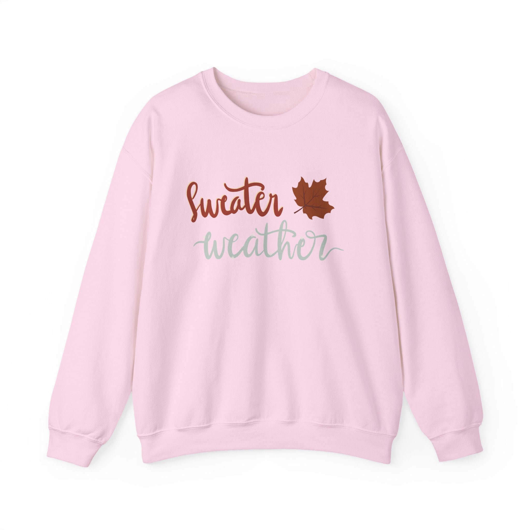 Sweater Weather Crewneck Sweatshirt | Autumn Leaf Cozy Pullover