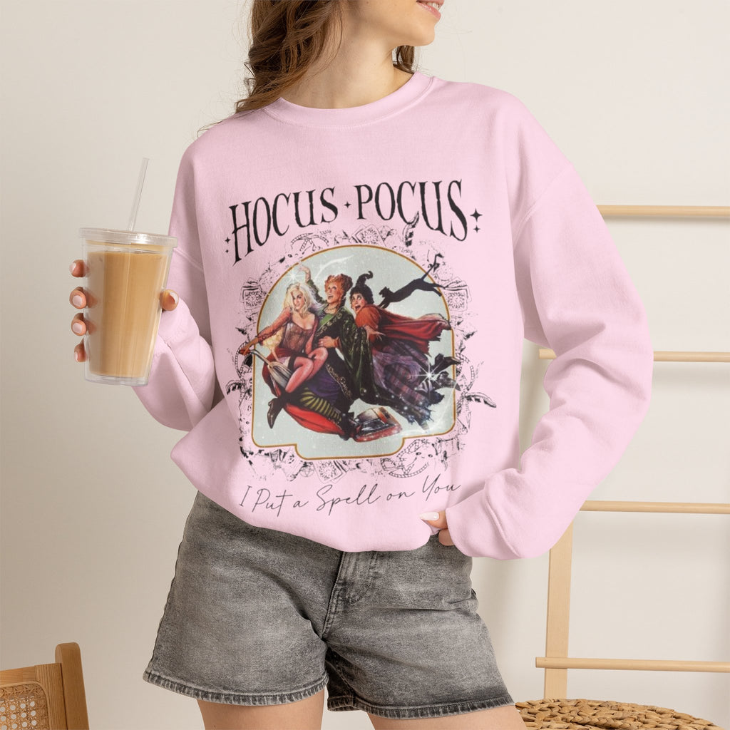 Hocus Pocus Vintage Witch Crewneck Sweatshirt | “I Put a Spell on You”