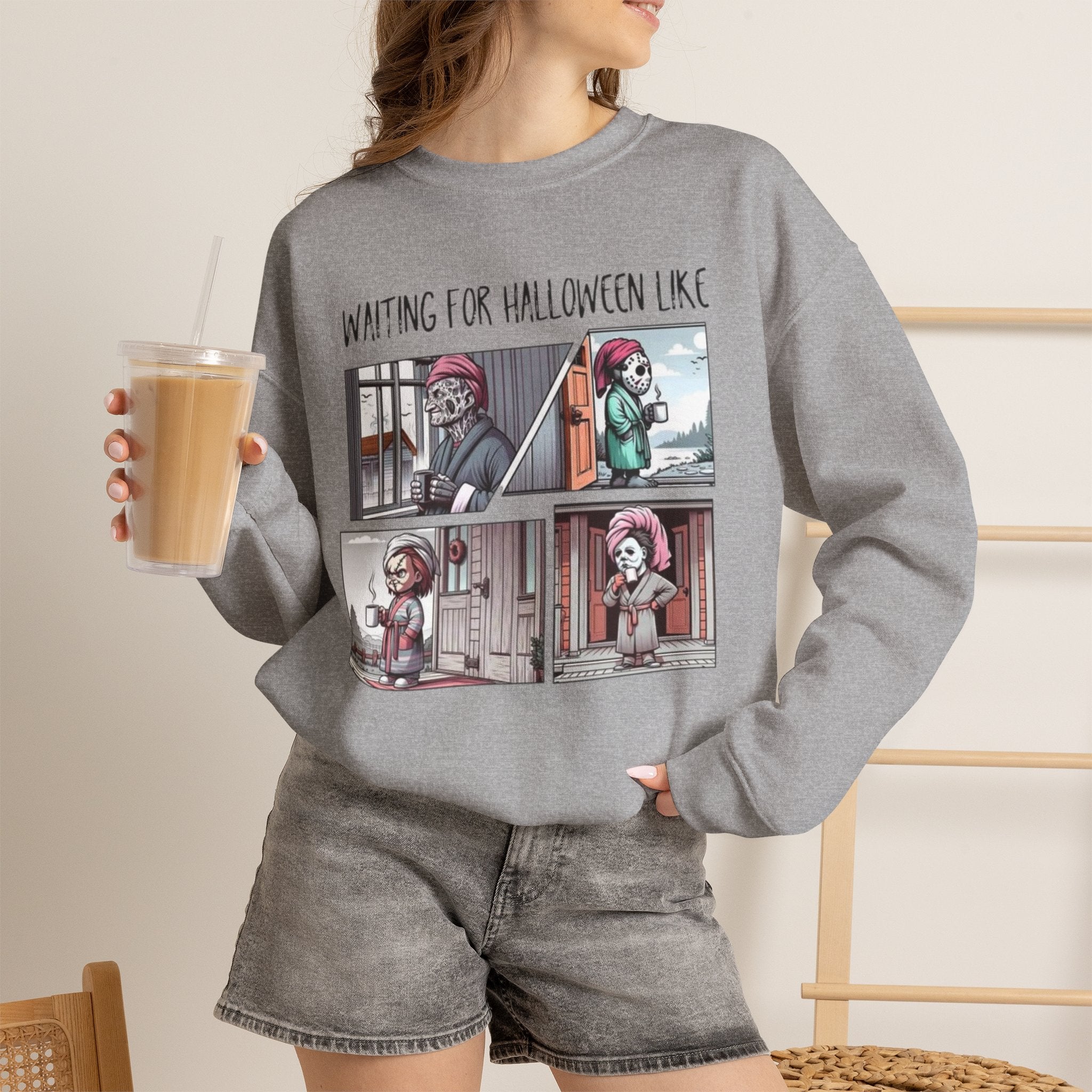 Halloween Waiting Crewneck Sweatshirt