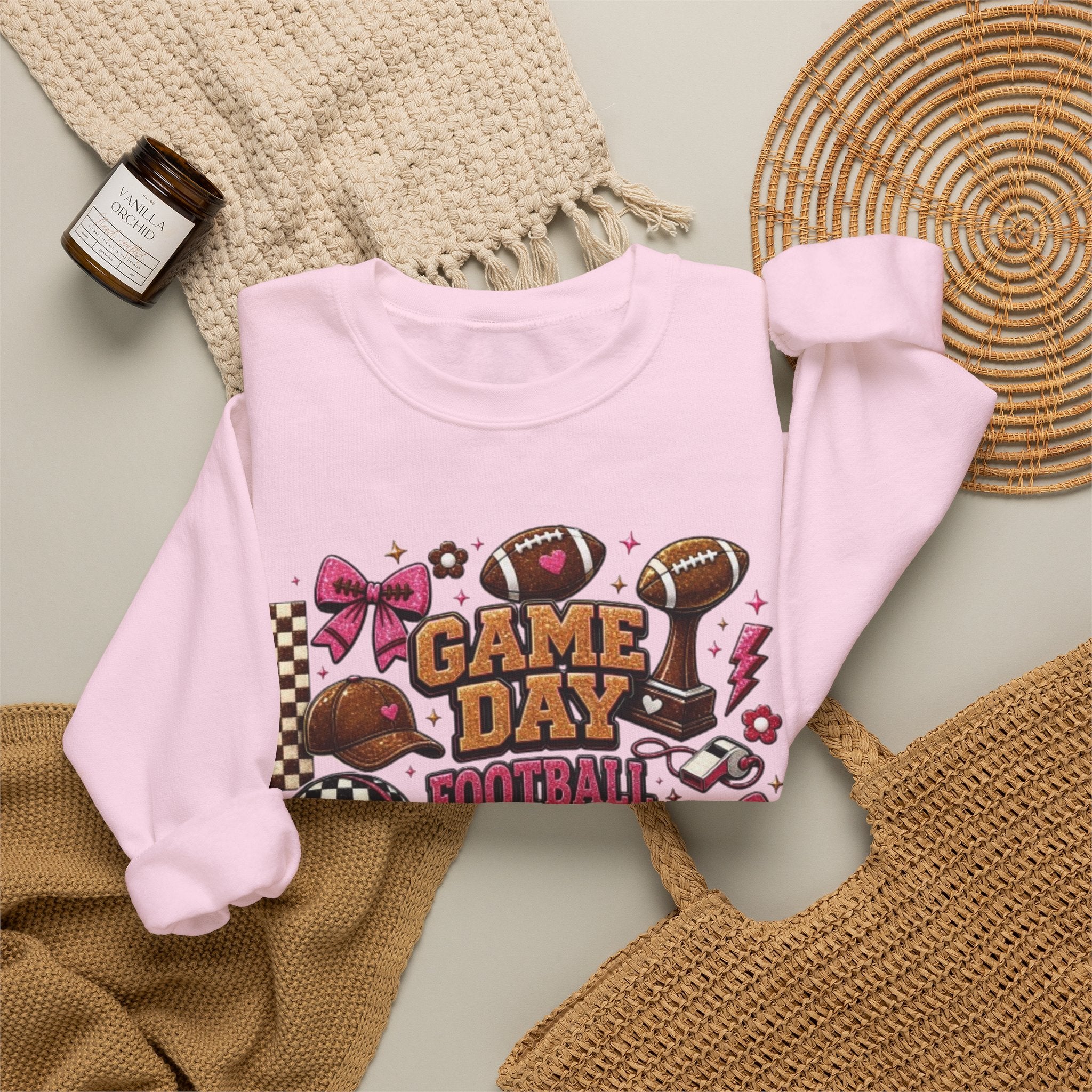 Game Day Football Crewneck Sweatshirt