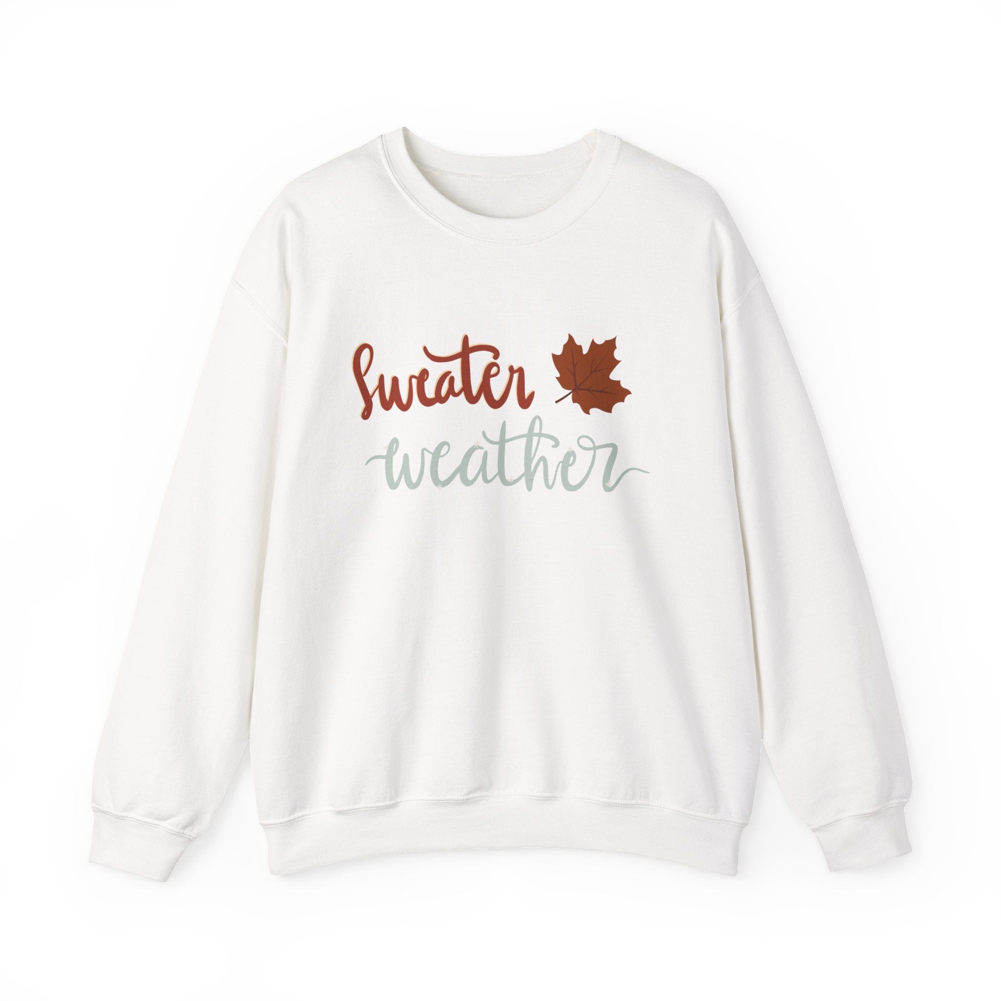 Sweater Weather Crewneck Sweatshirt | Autumn Leaf Cozy Pullover