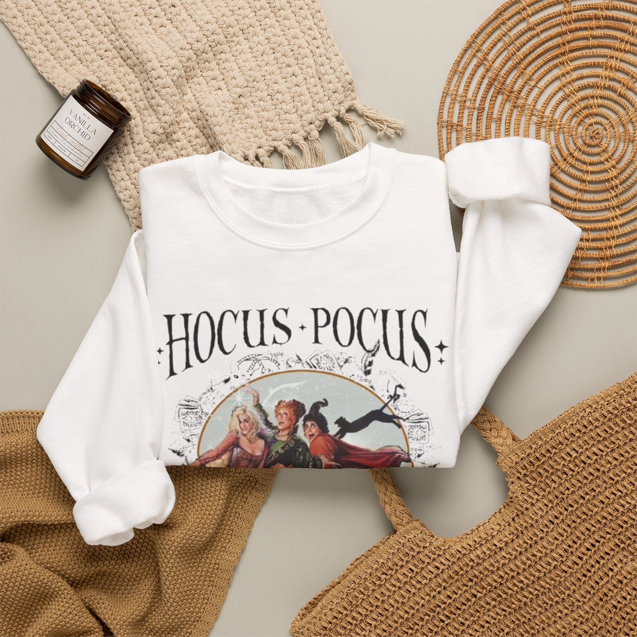 Hocus Pocus Vintage Witch Crewneck Sweatshirt | “I Put a Spell on You”