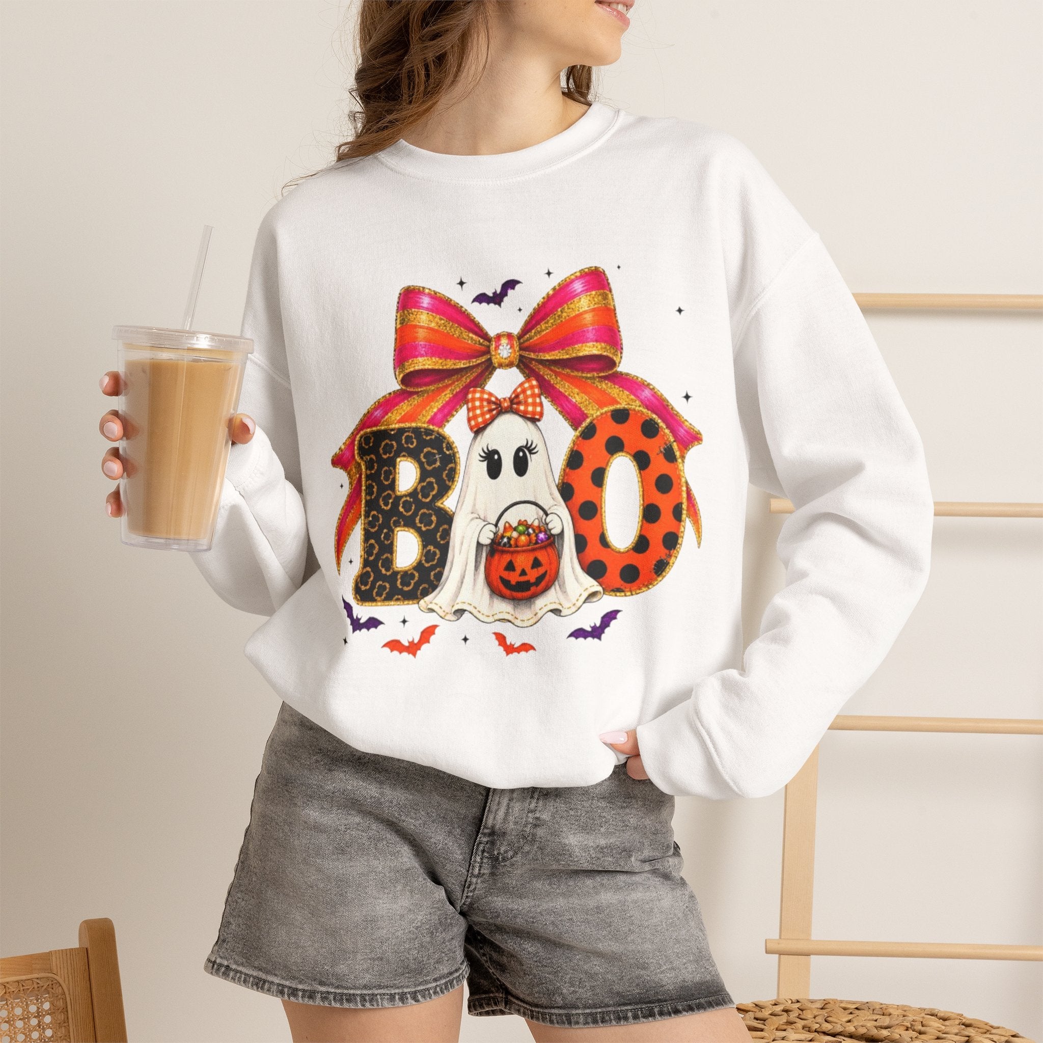 Halloween 'Boo' Ghost Sweatshirt