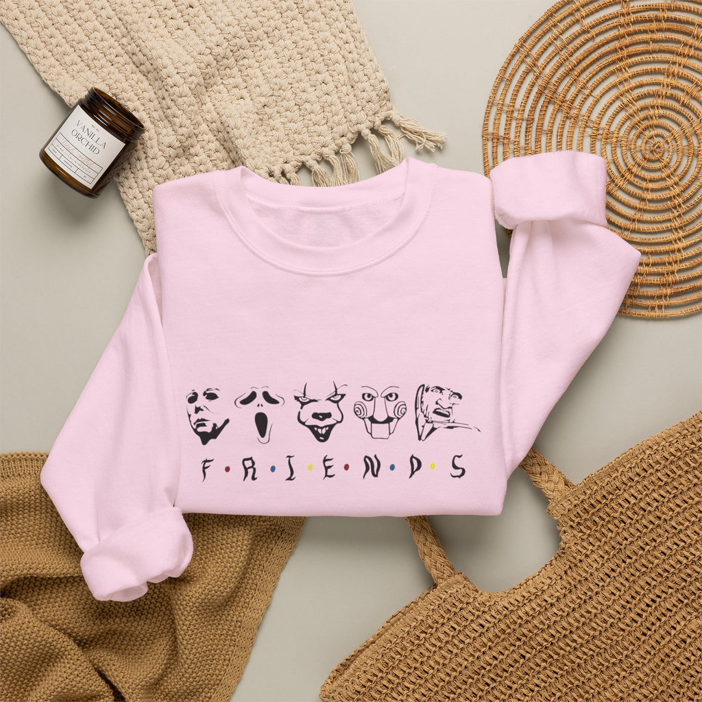 The Faces Of Halloween Crewneck Sweatshirt