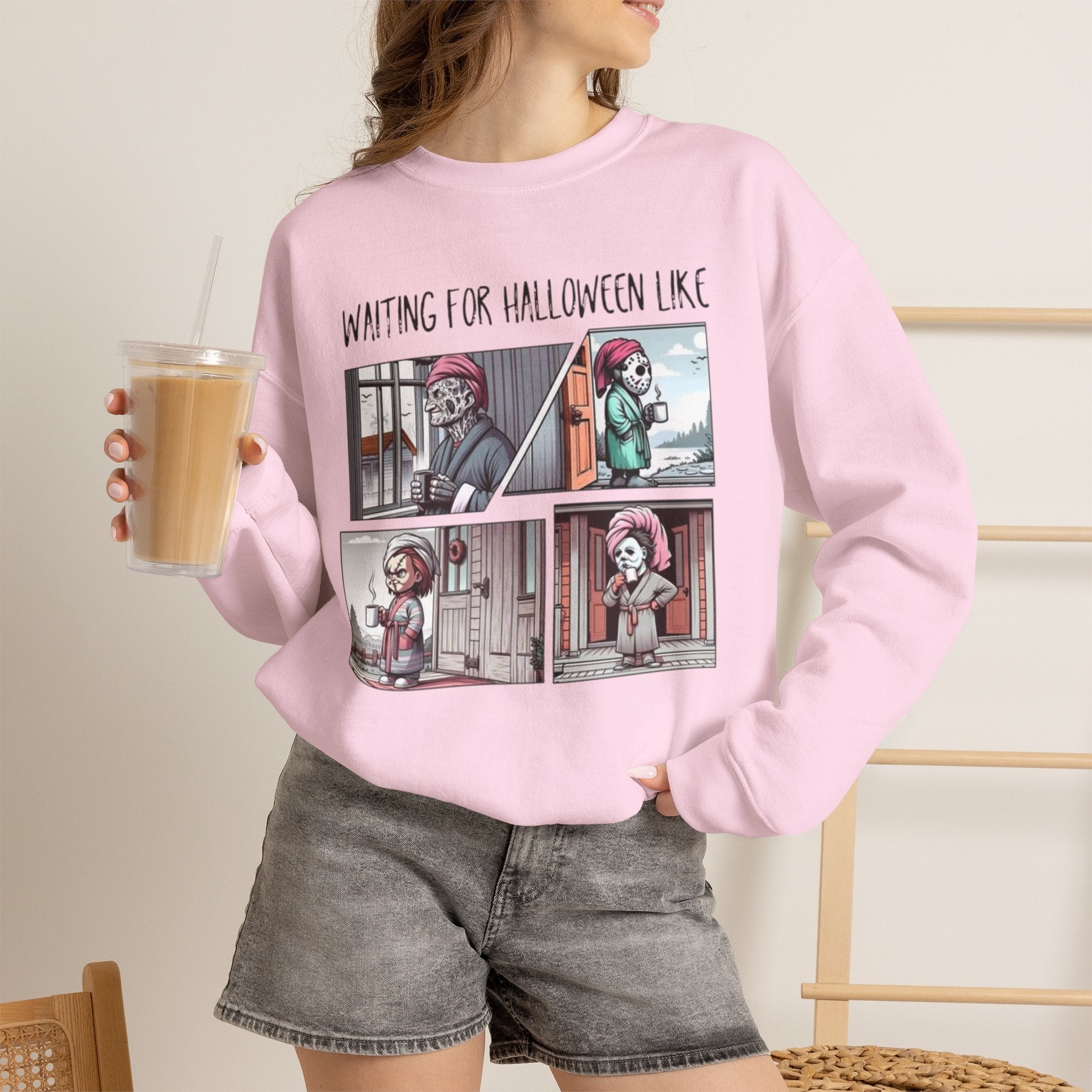 Halloween Waiting Crewneck Sweatshirt