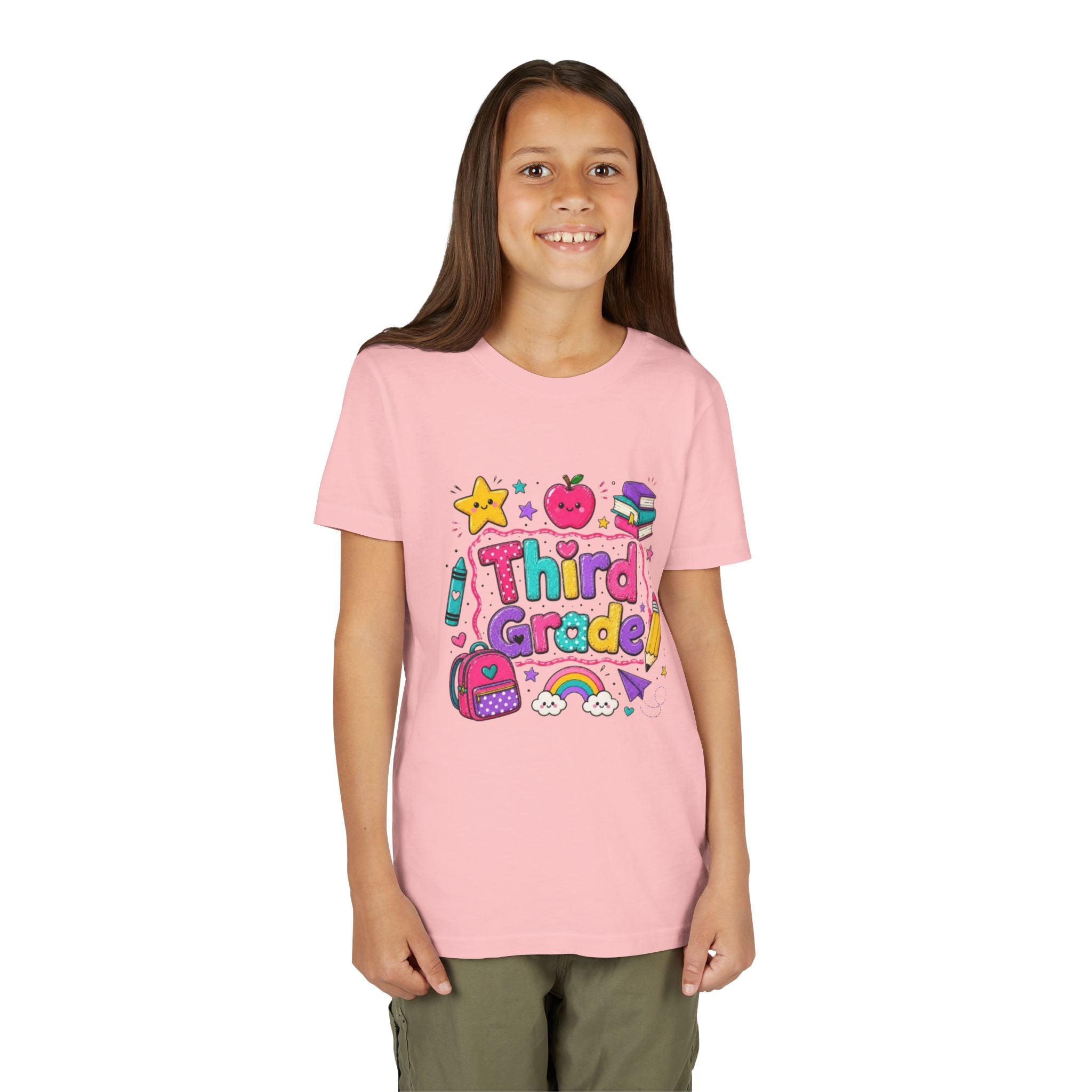 Third Grade Kids T-Shirt | Colorful Back-to-School Design