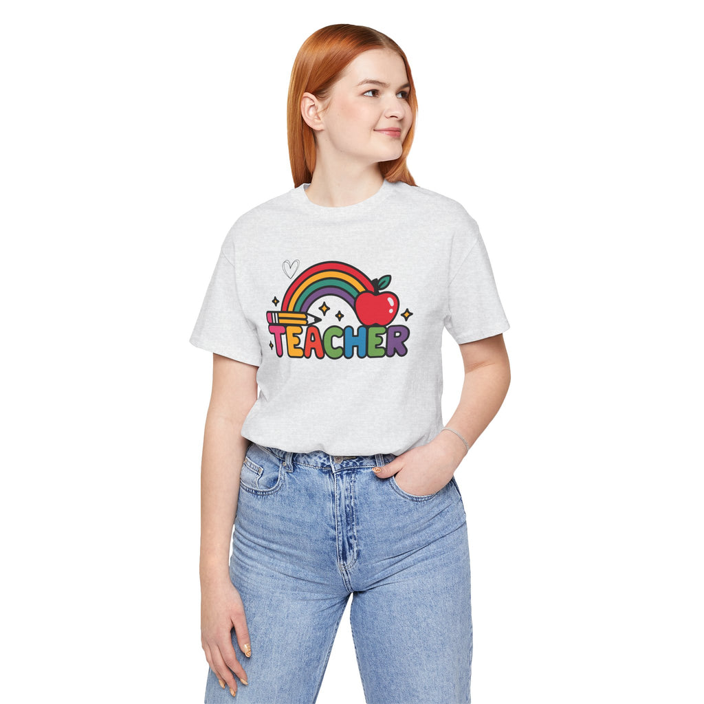 Teacher Rainbow Apple T-Shirt