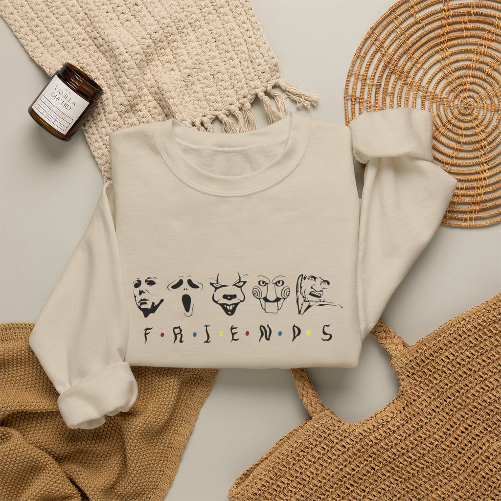 The Faces Of Halloween Crewneck Sweatshirt