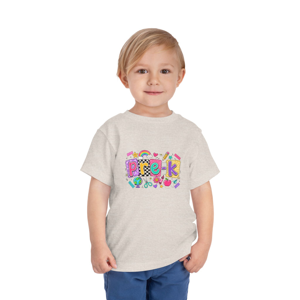 Pre-K Toddler Tee | Colorful School Days Preschool Shirt