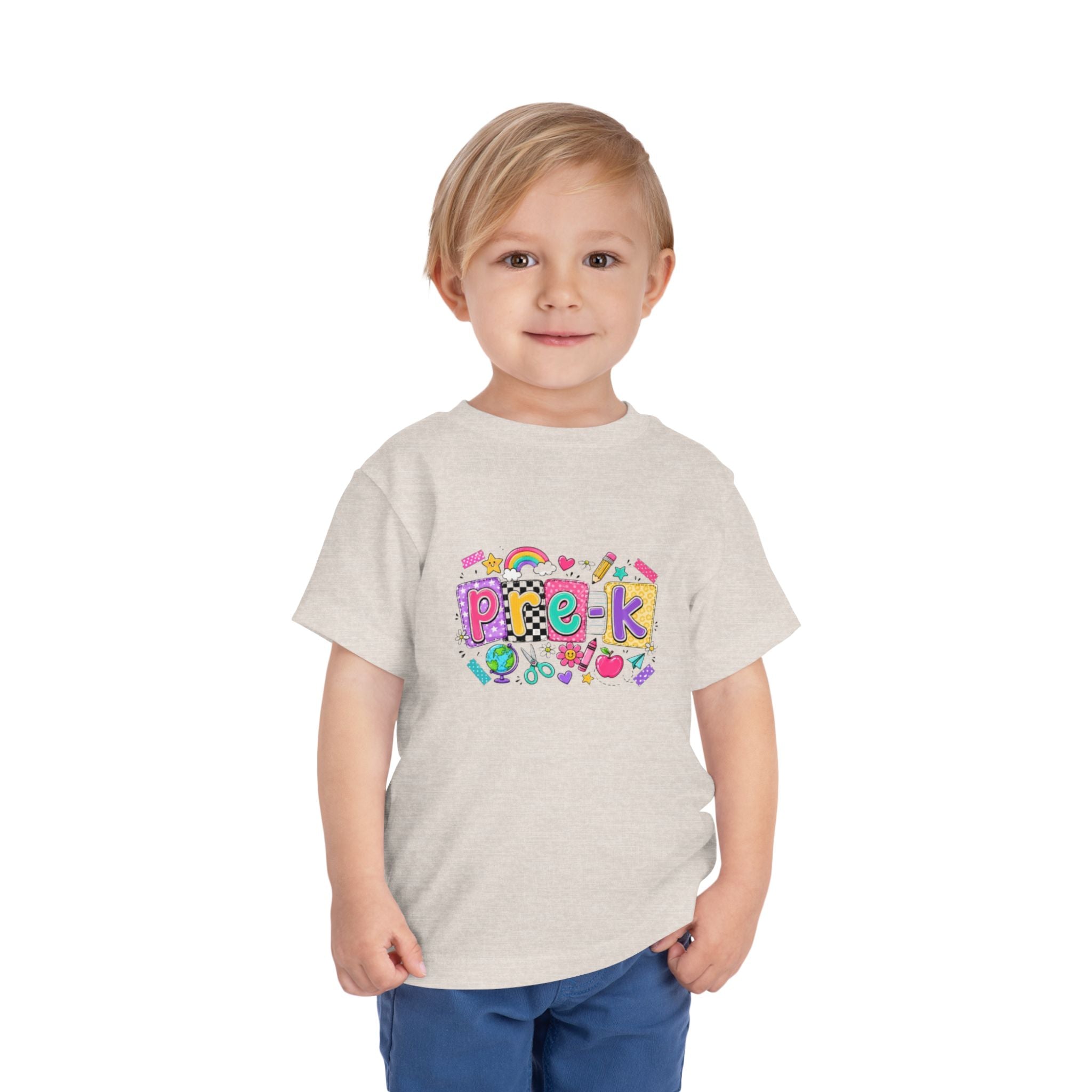 Pre-K Toddler Tee | Colorful School Days Preschool Shirt