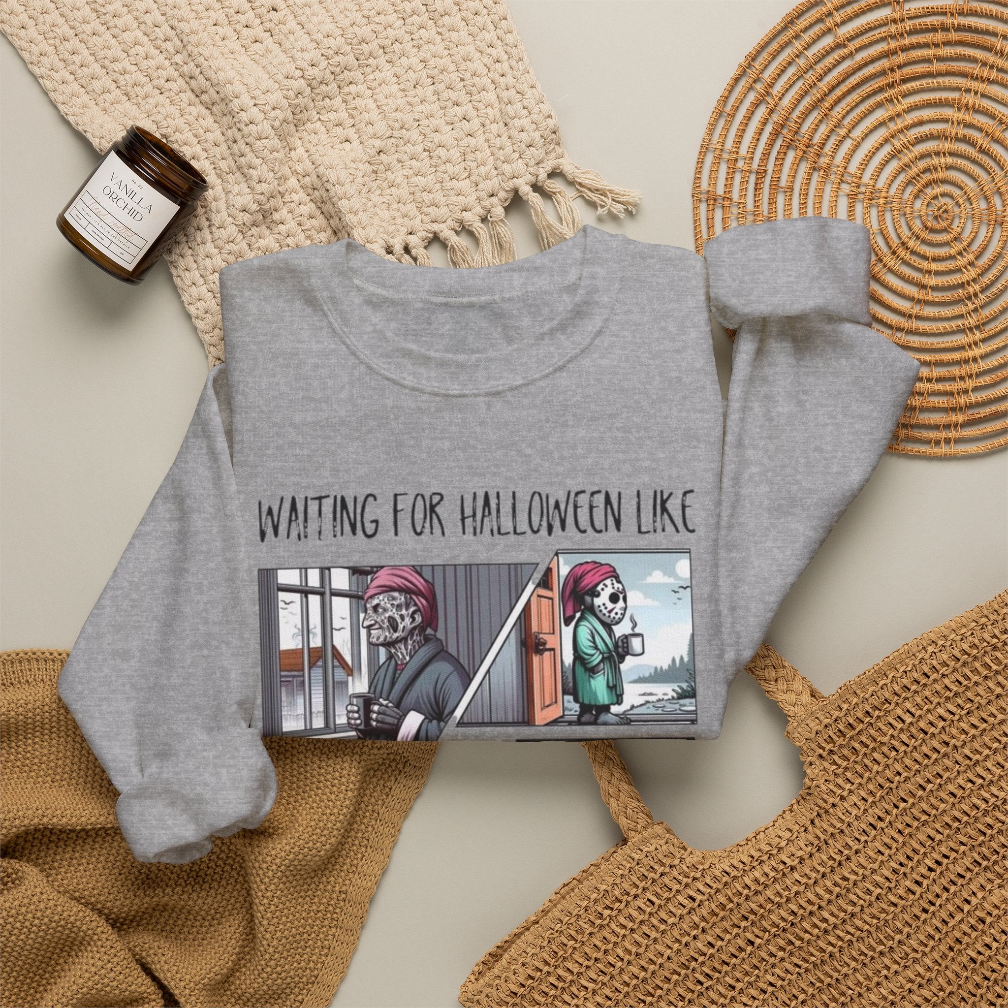 Halloween Waiting Crewneck Sweatshirt