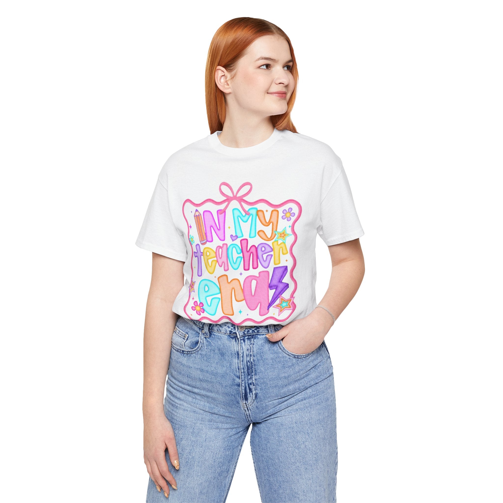 "In My Teacher Era" Colorful Cute Graphic Tee