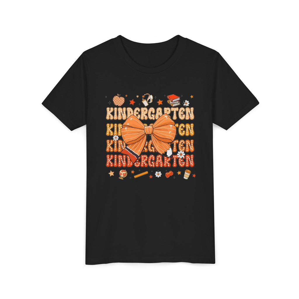 Kindergarten Youth T‑Shirt | Back-to-School Orange Bow Design