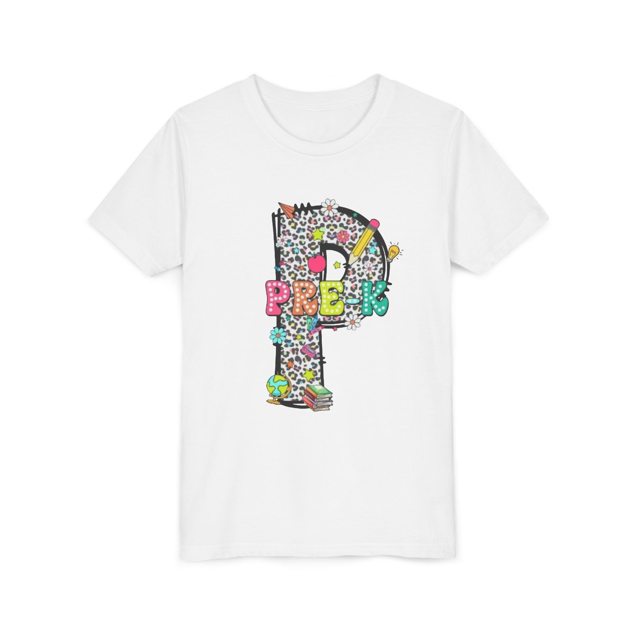 Youth T-Shirt | Colorful Patterned 'Pre-K'