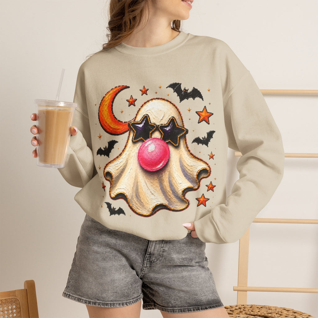 Halloween Ghost Crewneck Sweatshirt