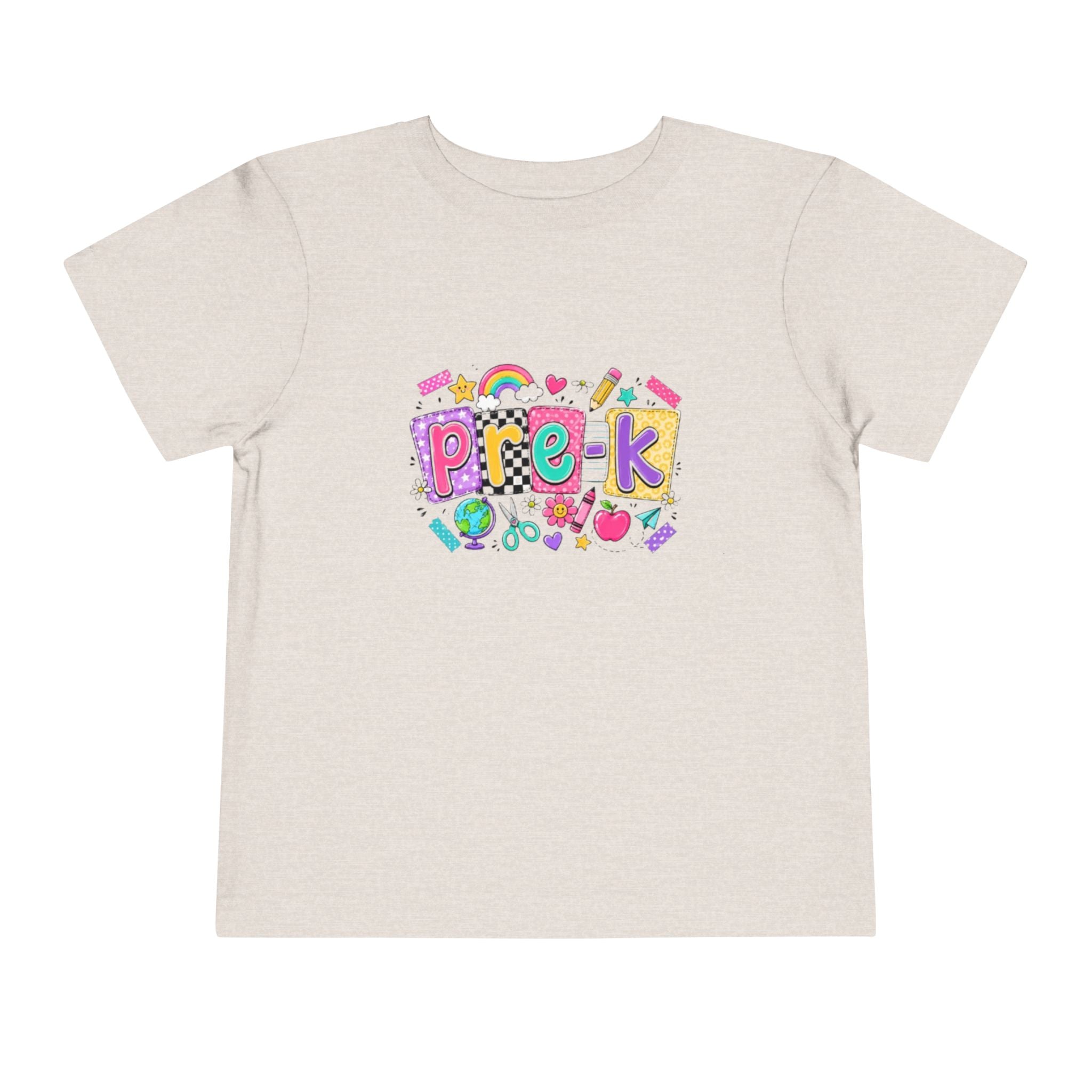 Pre-K Toddler Tee | Colorful School Days Preschool Shirt