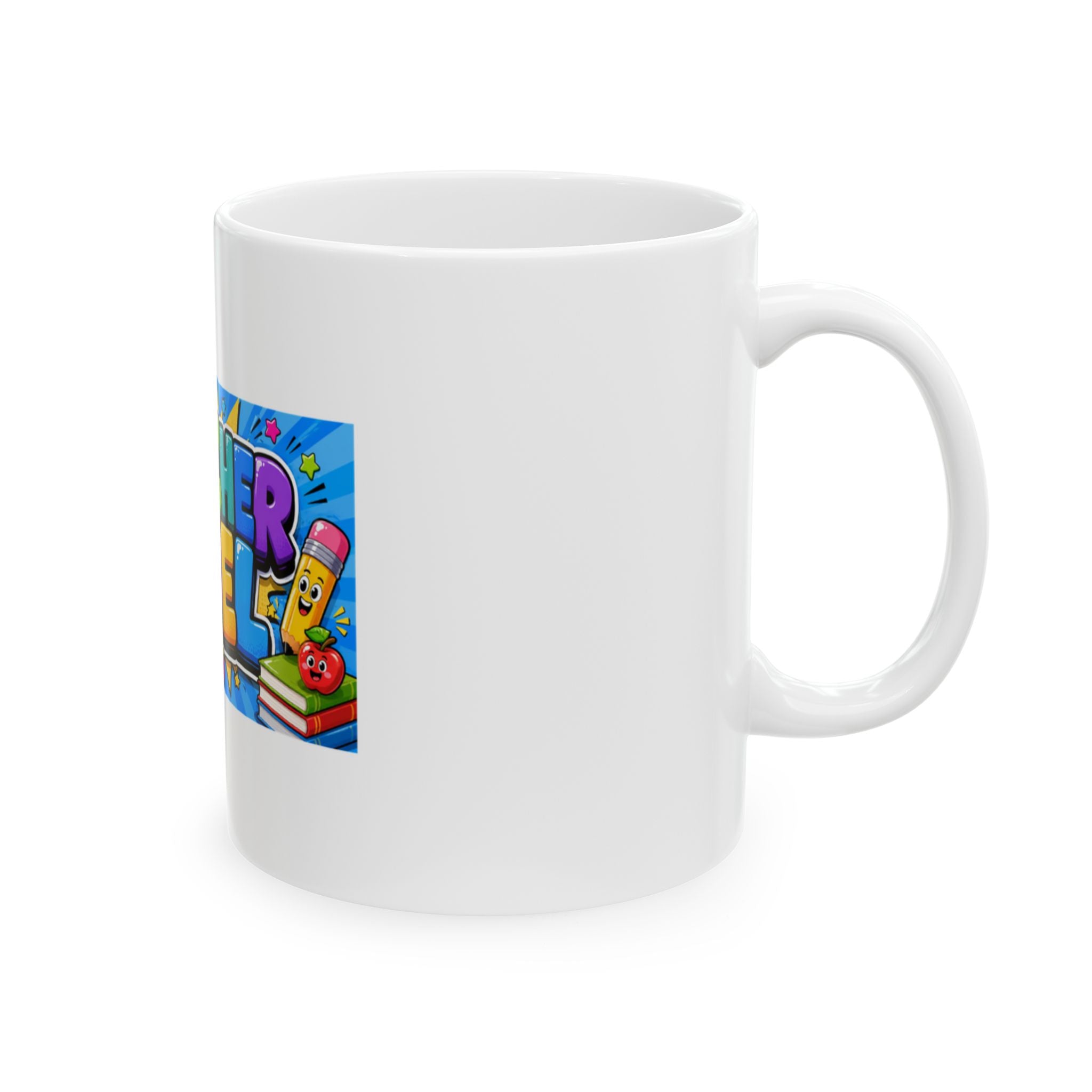 Teacher Fuel Ceramic Mug | Funny Coffee Teacher Gift (11oz & 15oz)