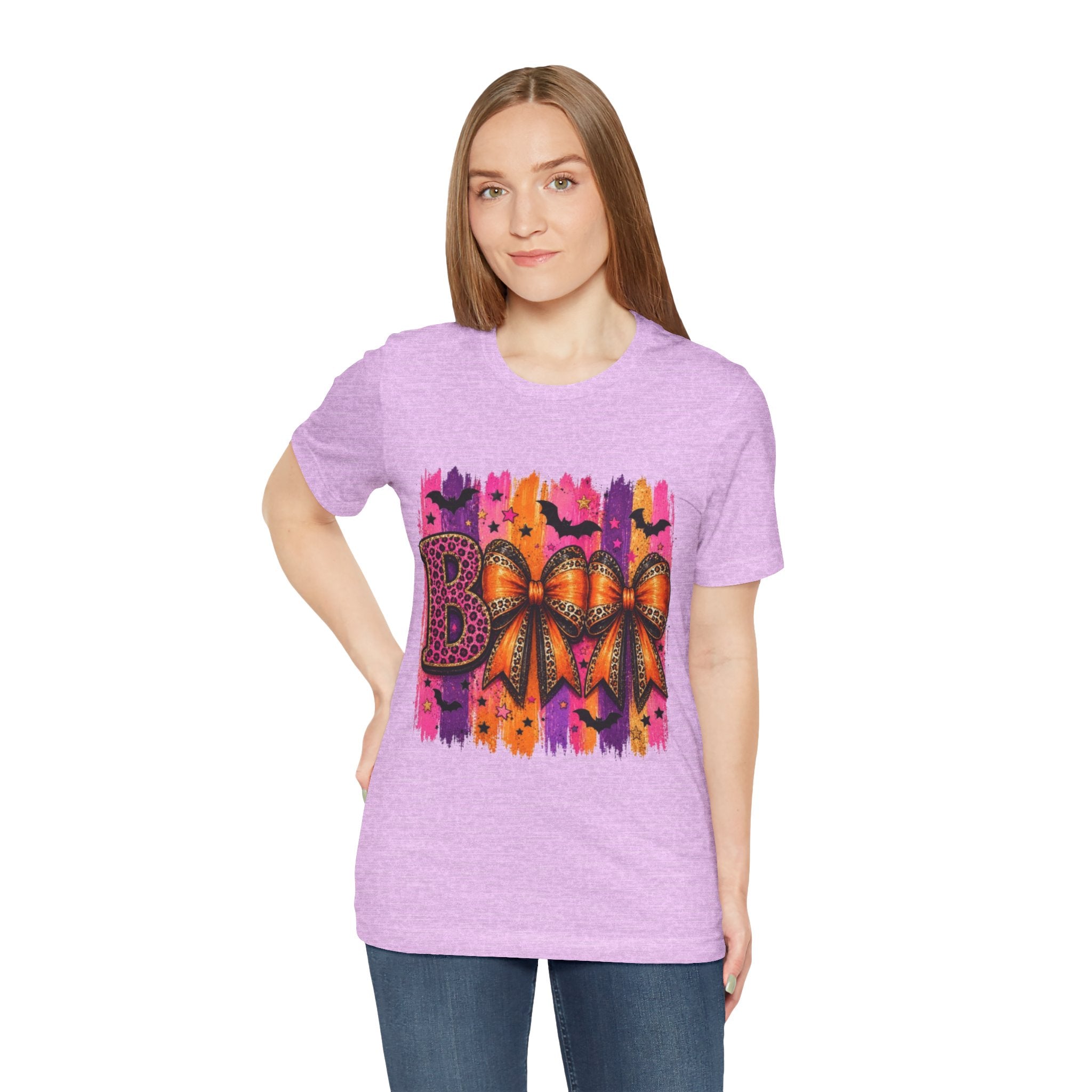 Halloween Boo T-Shirt | Cute Spooky Bow Graphic Tee