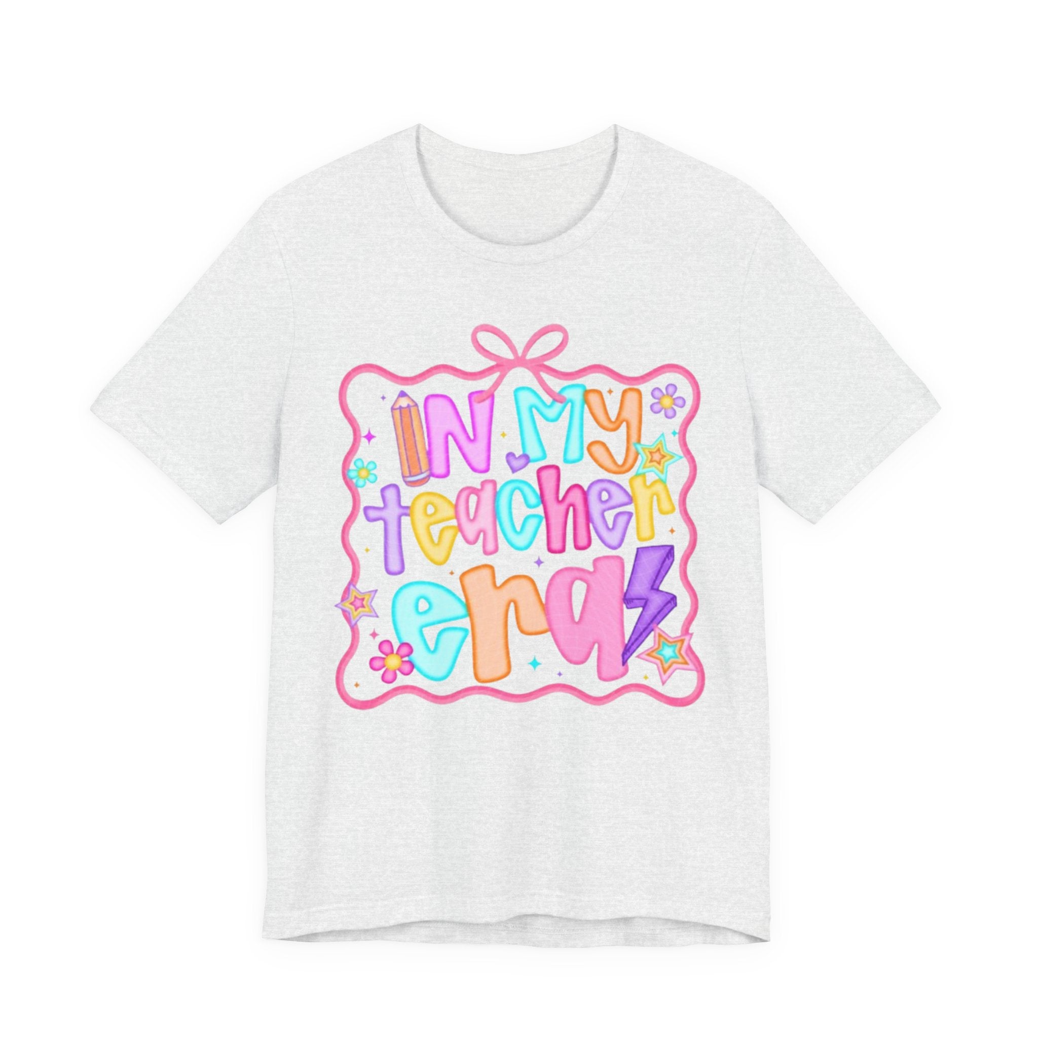 "In My Teacher Era" Colorful Cute Graphic Tee