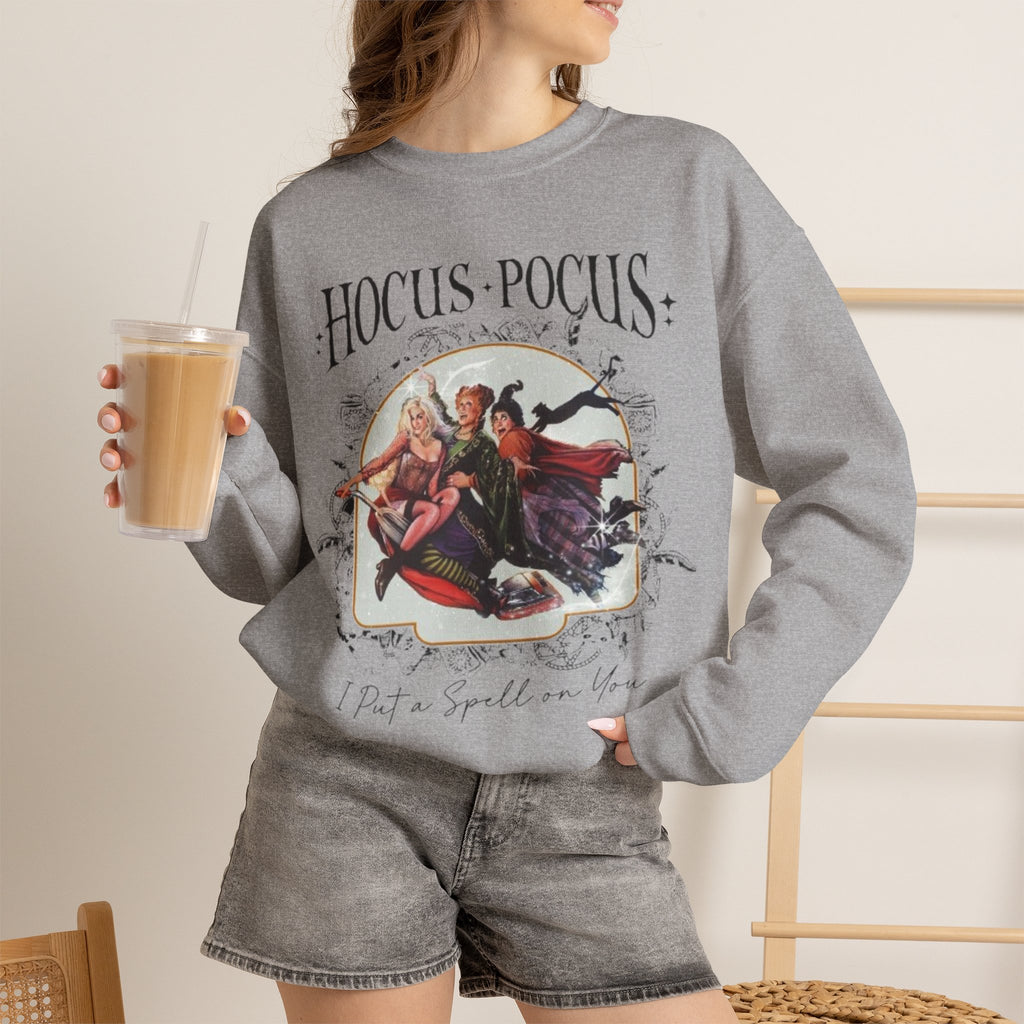Hocus Pocus Vintage Witch Crewneck Sweatshirt | “I Put a Spell on You”