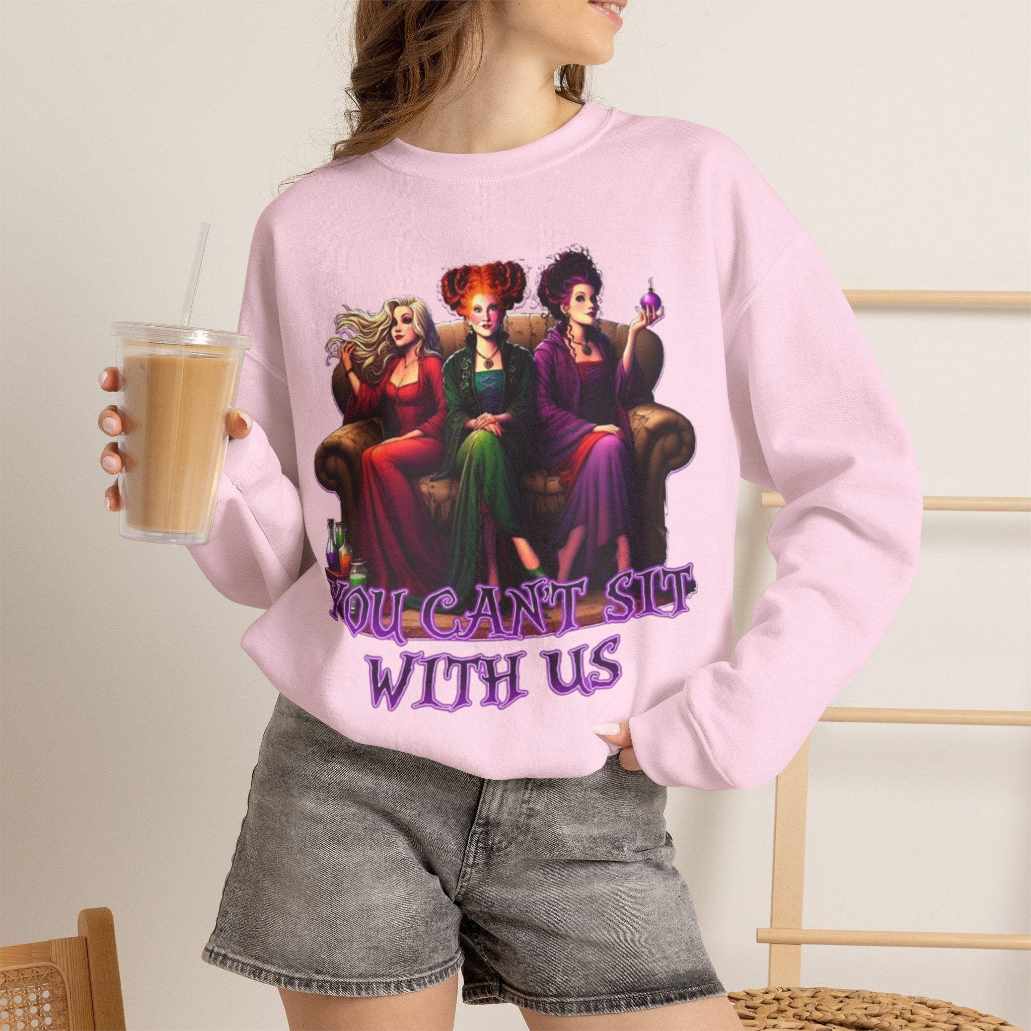 Hocus Pocus Crewneck Sweatshirt | 'You Can't Sit With Us' Graphic