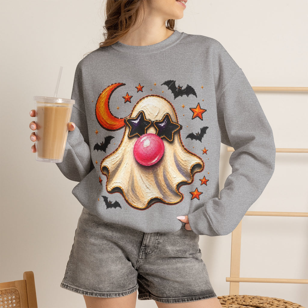 Halloween Ghost Crewneck Sweatshirt