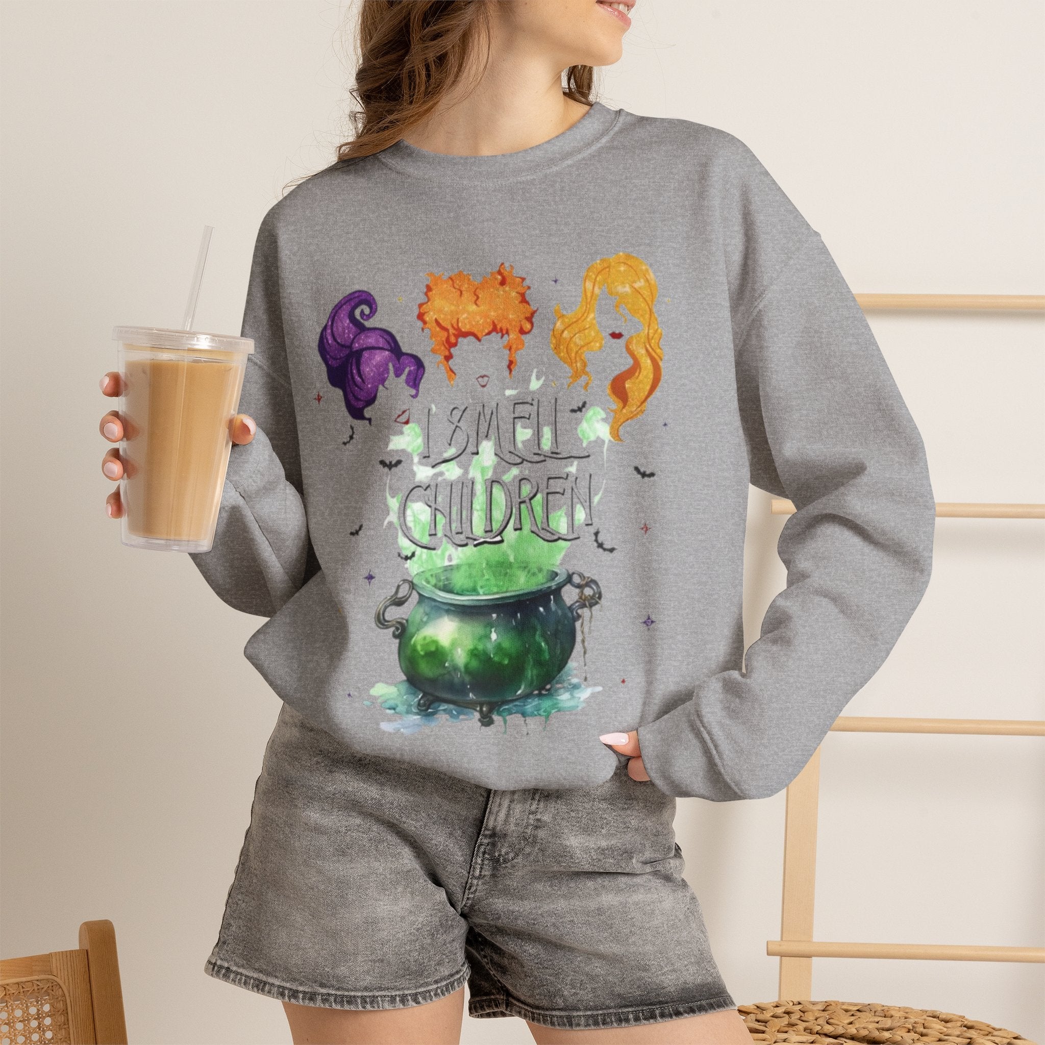 "I smell children" Hocus Pocus Crewneck