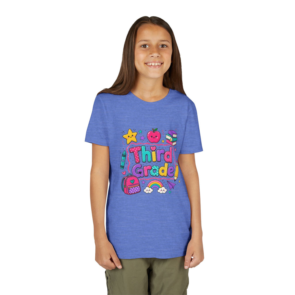 Third Grade Kids T-Shirt | Colorful Back-to-School Design