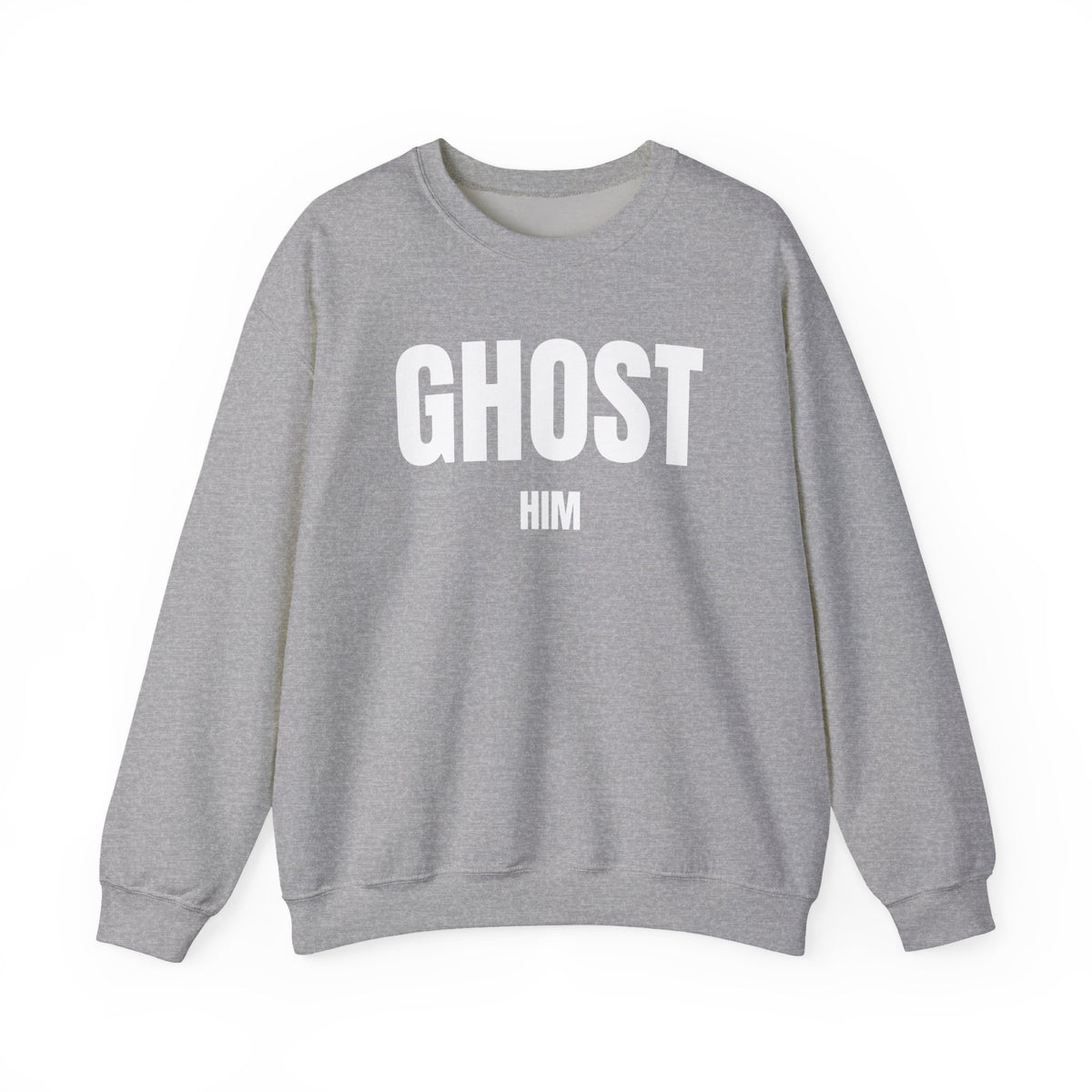 Ghost Him Crewneck Sweatshirt | Bold Halloween/Graphic