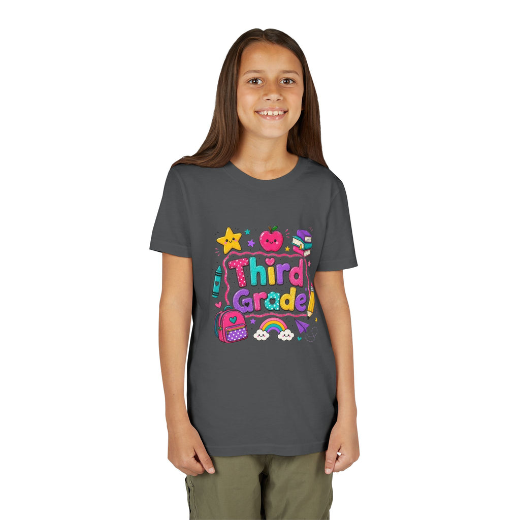 Third Grade Kids T-Shirt | Colorful Back-to-School Design