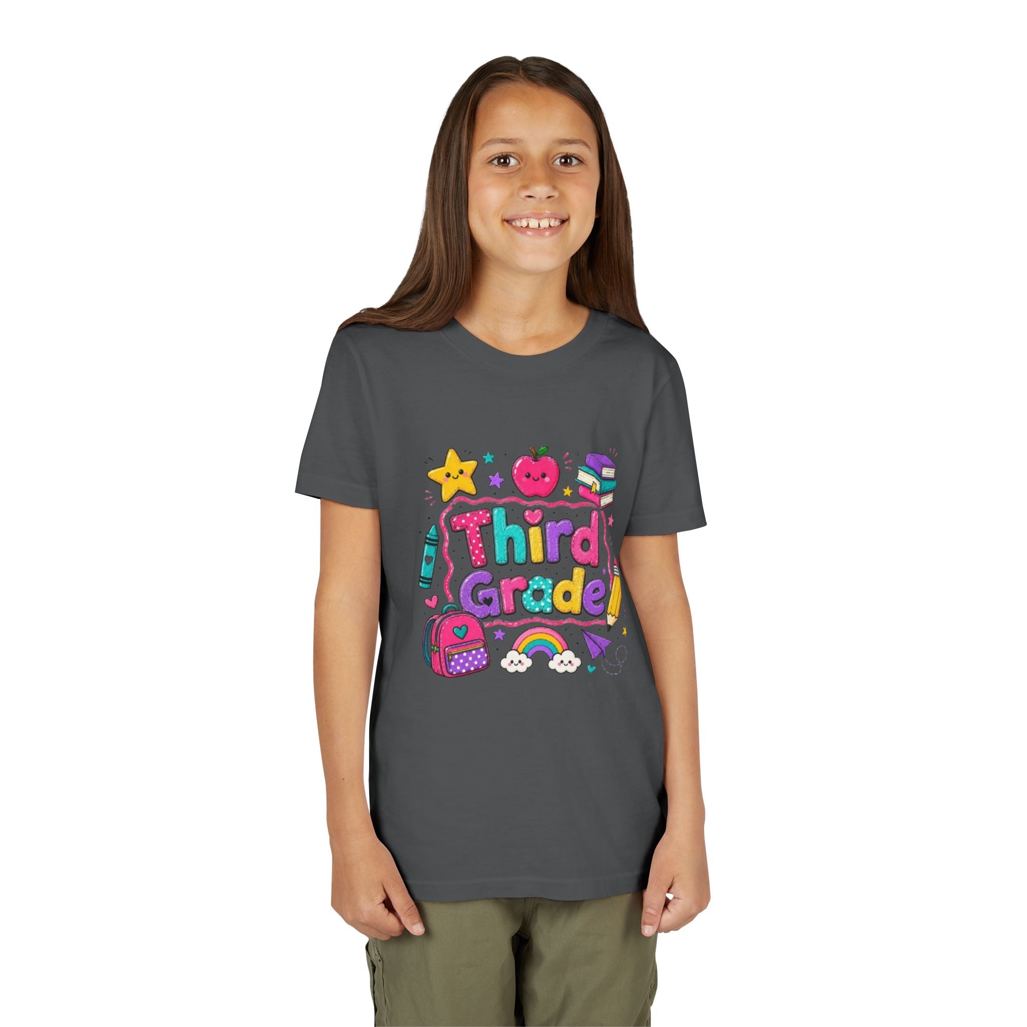 Third Grade Kids T-Shirt | Colorful Back-to-School Design