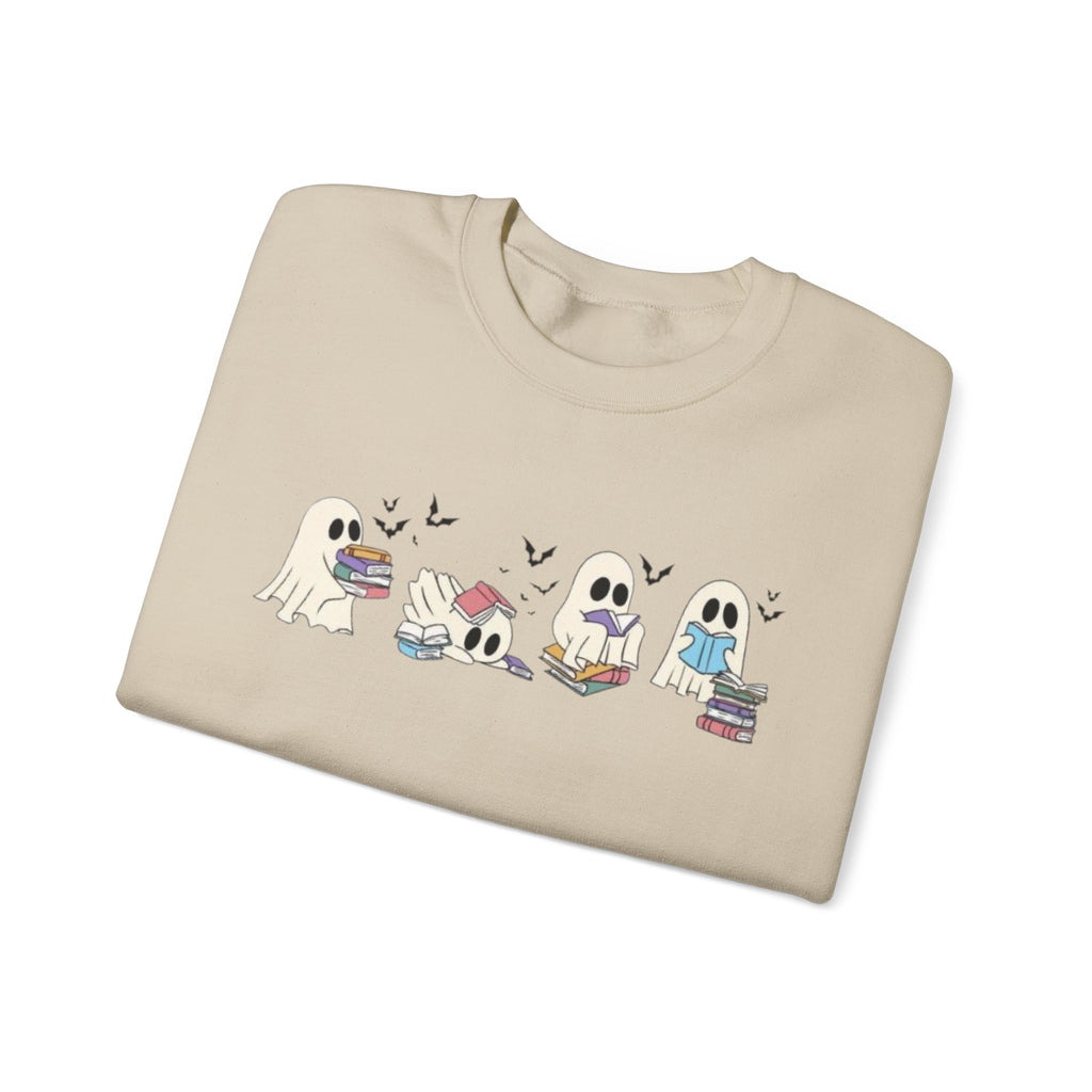 Ghost Book Reading Graphic Crewneck