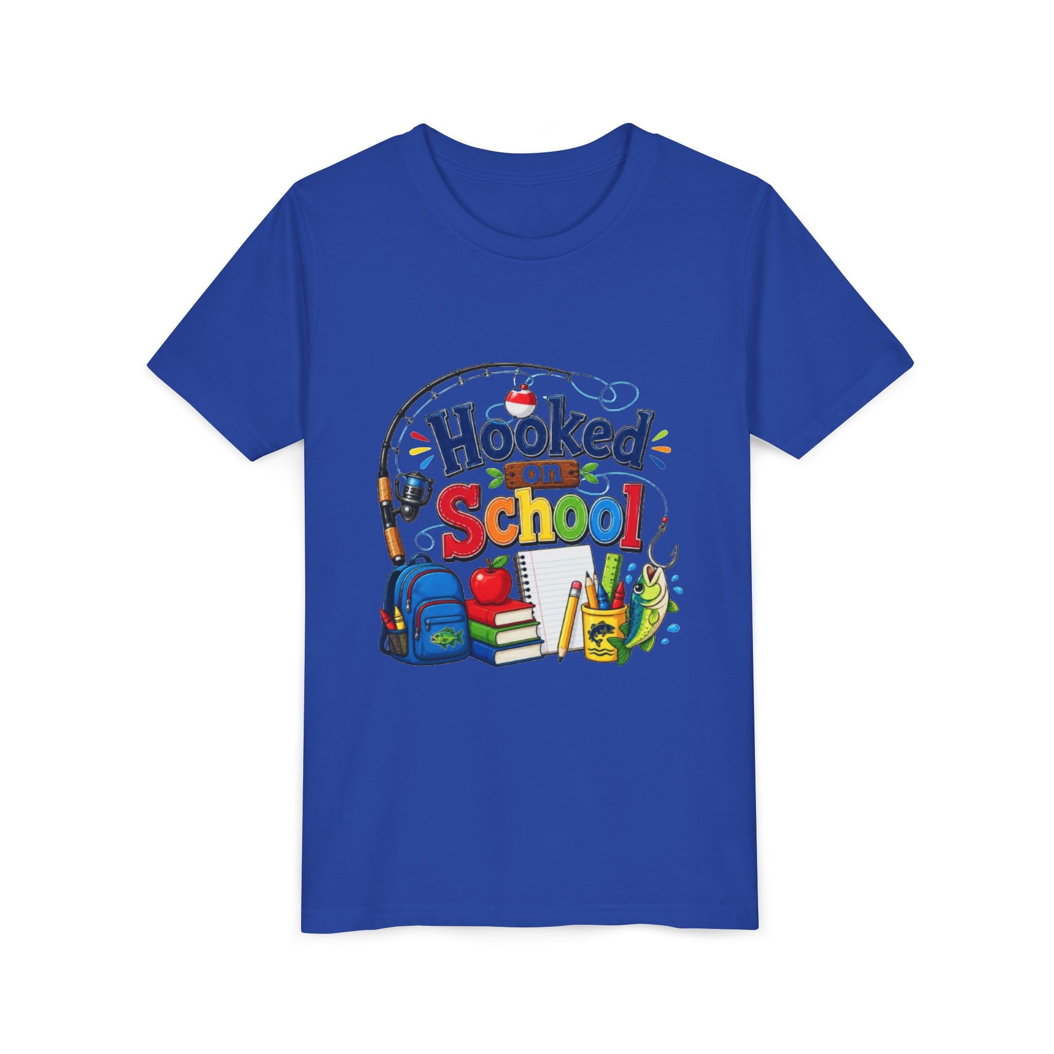 Youth Tee | "Hooked on School" Back-to-School Kids' Shirt