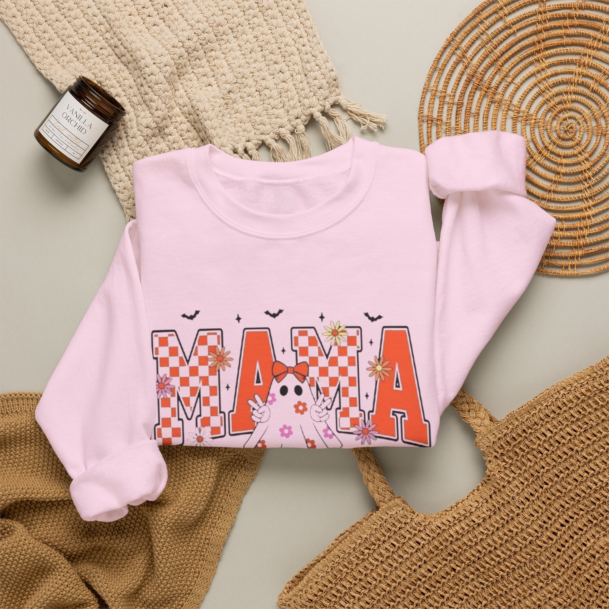 Mama Ghosts Crewneck | Halloween Mama Graphic Sweatshirt