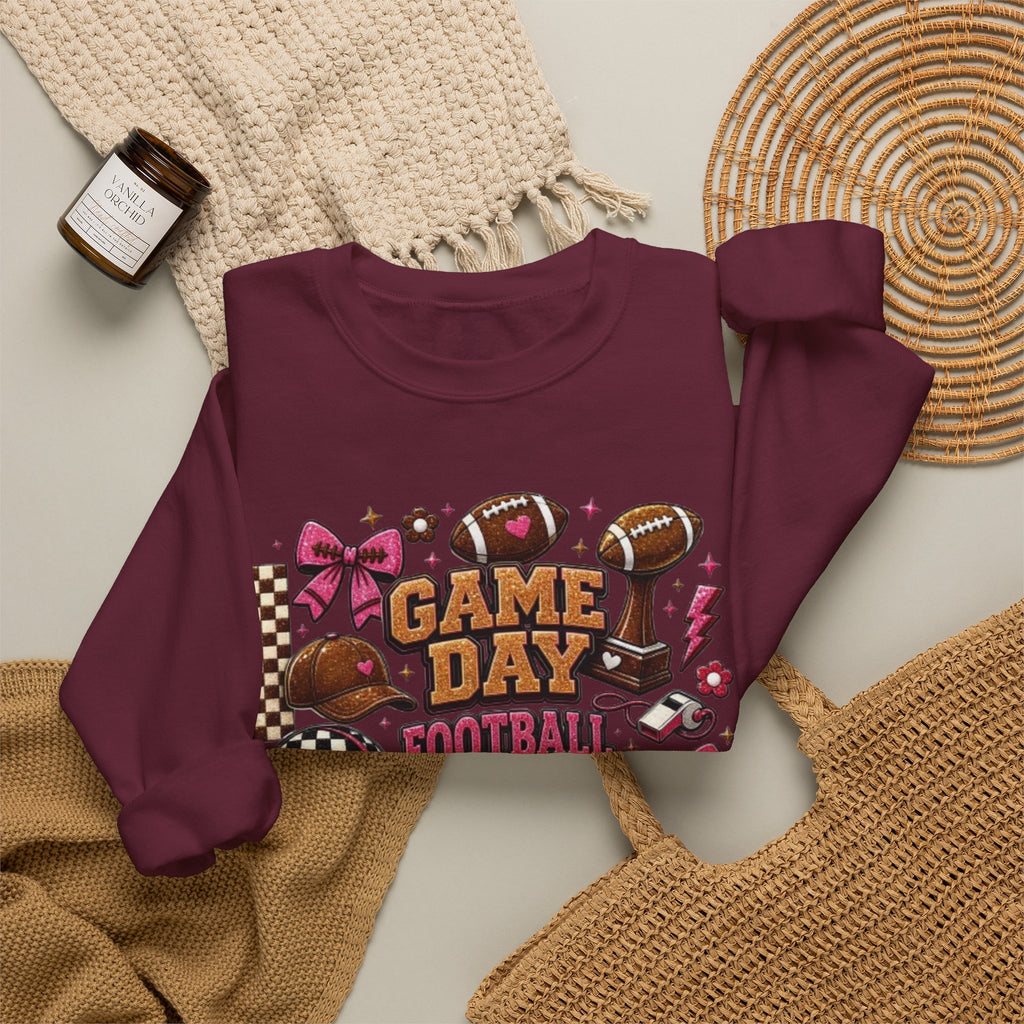 Game Day Football Crewneck Sweatshirt