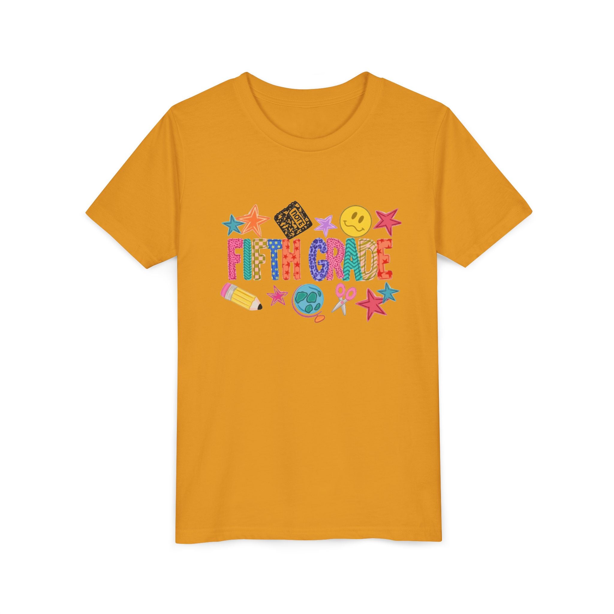 Fifth Grade Kids T‑Shirt | Colorful Back‑to‑School Elementary Tee