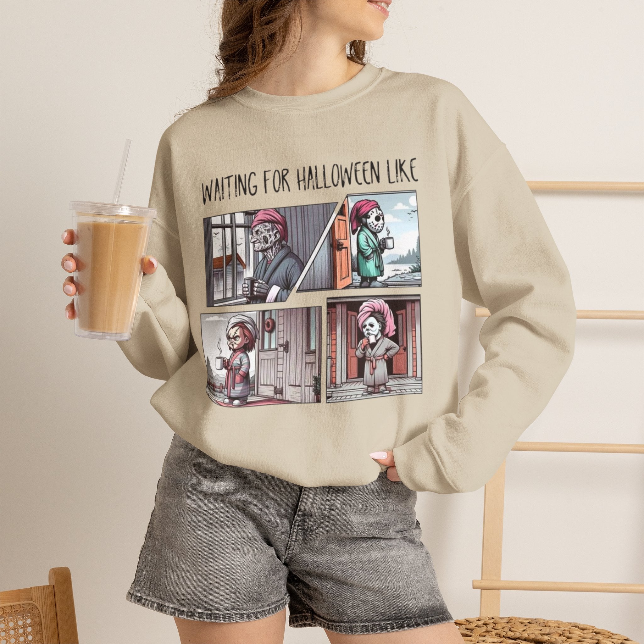 Halloween Waiting Crewneck Sweatshirt