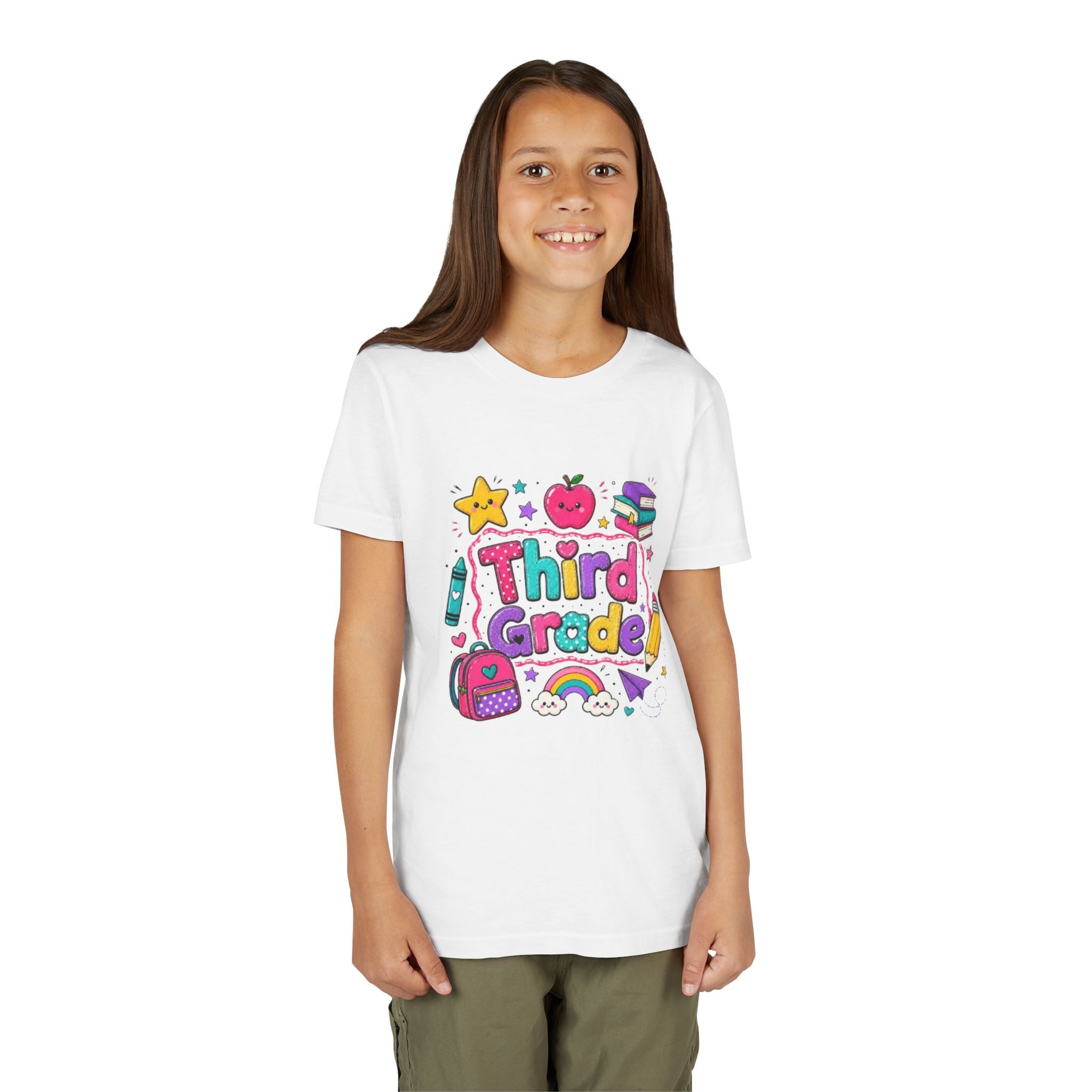 Third Grade Kids T-Shirt | Colorful Back-to-School Design
