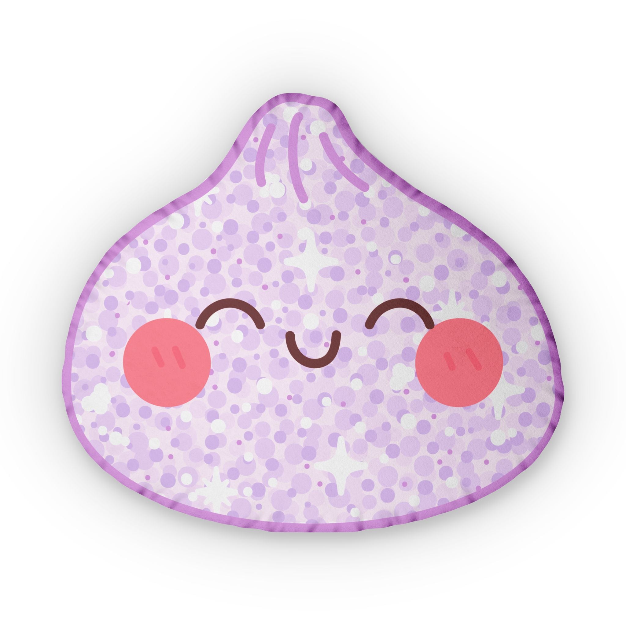 Dumpling Shaped Pillow | Purple Sparkle
