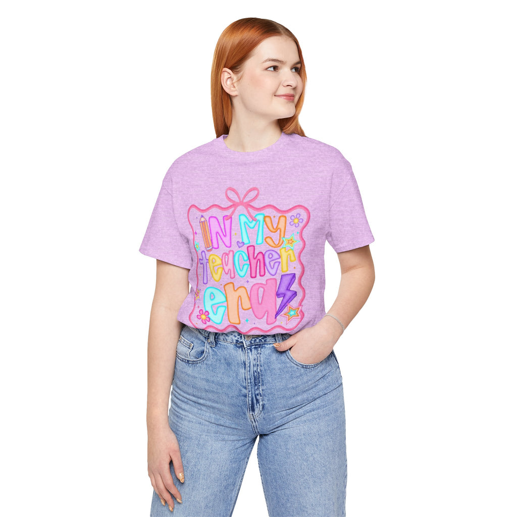 "In My Teacher Era" Colorful Cute Graphic Tee