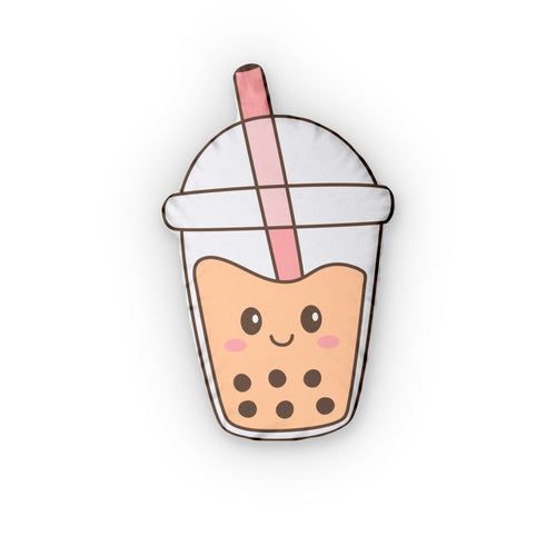 Boba Tea Pillow | Smiley