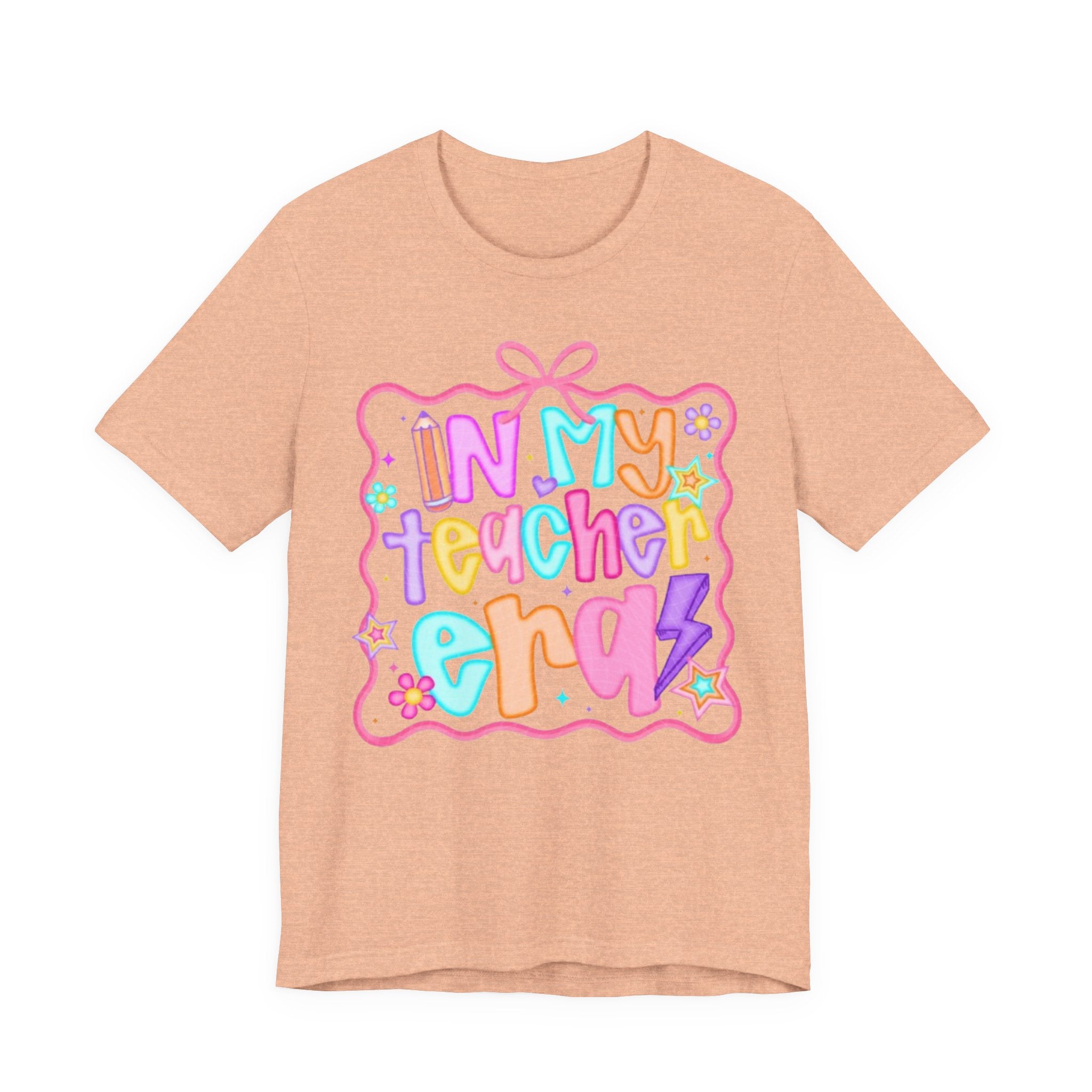 "In My Teacher Era" Colorful Cute Graphic Tee