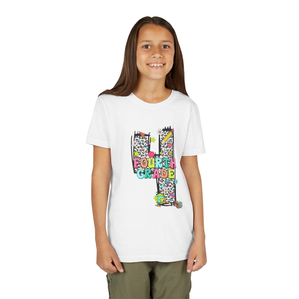Fourth Grade Kids T‑Shirt | Colorful Number 4 School Shirt for Back to School
