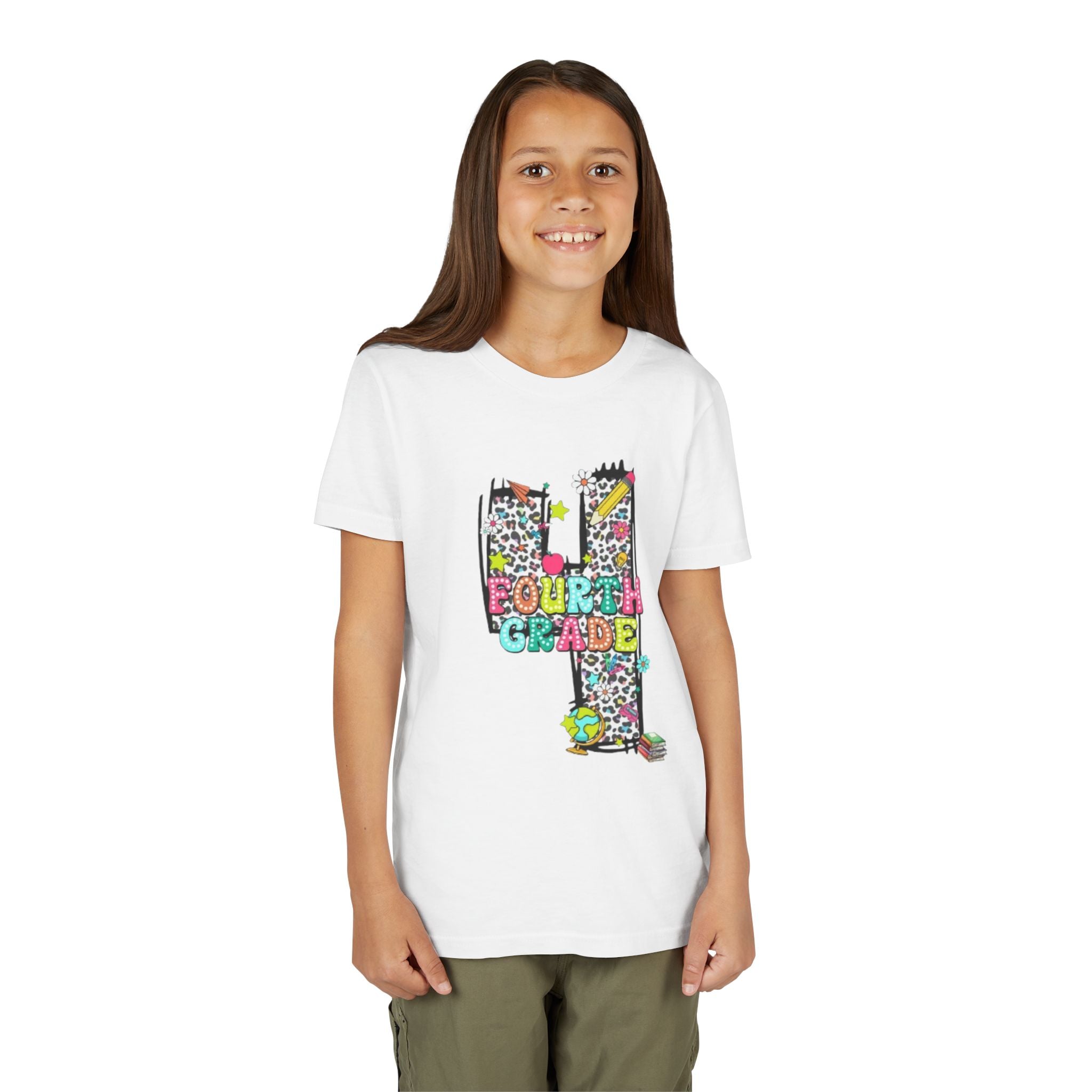 Fourth Grade Kids T‑Shirt | Colorful Number 4 School Shirt for Back to School